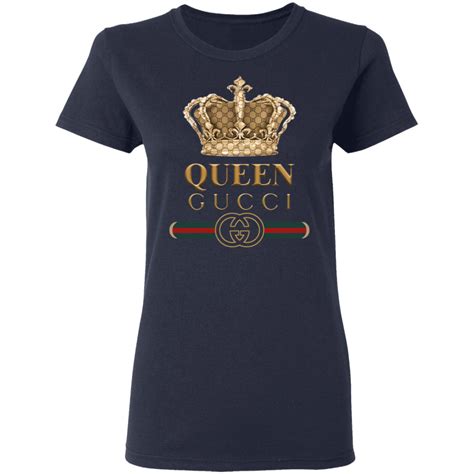 queen gucci-inspired white tee